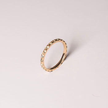 THE SPACE BETWEEN ETERNITY BAND - Green Sapphire