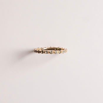THE SPACE BETWEEN ETERNITY BAND - Green Sapphire
