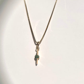 Astral Plane Necklace - Green Sapphire