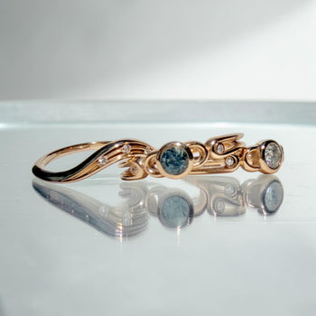 Great Encounter Ring - Grey Blue Sapphire
