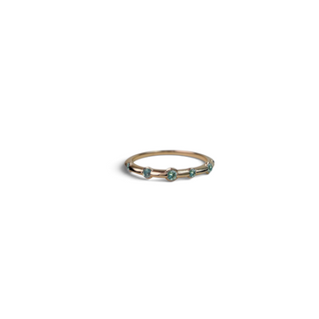 Stardust Demi Band - Green Sapphire