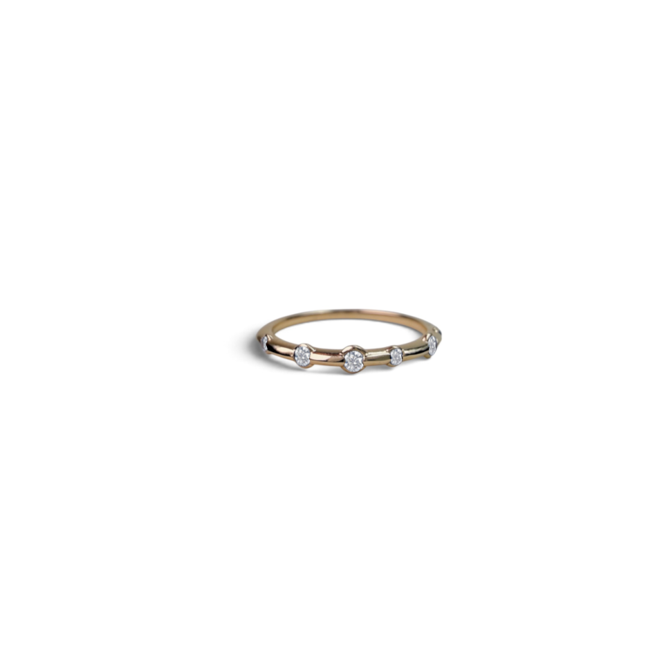 Stardust Demi Band - White diamond